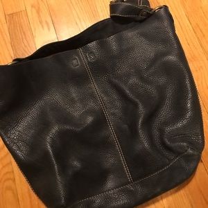 Lucky Brand Black Leather Tote